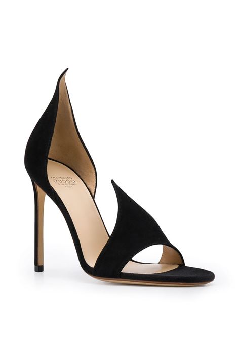 Sandali con tacco a stiletto in nero - donna FRANCESCO RUSSO | R1S087N201300